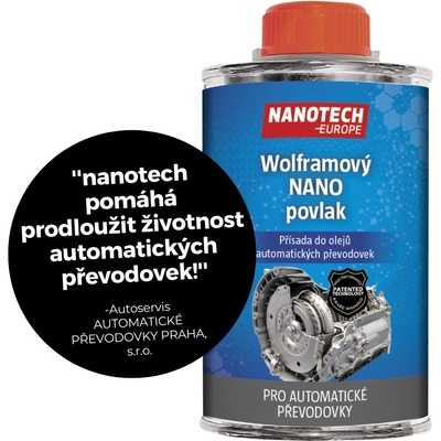 NANOTECH-EUROPE Wolframový NANO povlak - přísada do oleje AUTOMATICKÝCH PŘEVODOVEK 120 ml – Zboží Mobilmania