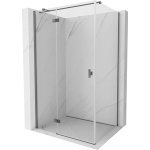 Mexen Mist-H T лява душ кабина 120 x 85 см, прозрачно, оръжеен метал - 8A5T-120-085-95-00-L (8A5T-120-085-95-00-L)