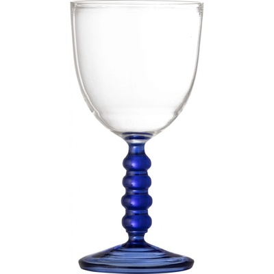 Bloomingville Pohár na víno Noemi Blue Glass 220 ml
