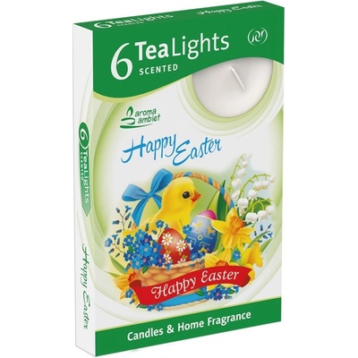 Santo Candles Veľká noc zelené 6ks