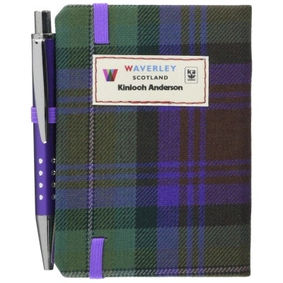 The Skye Boat Song Tartan Notebook mini with pen