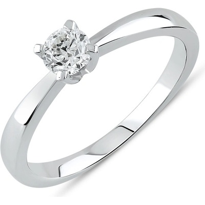 Lillian Vassago Zásnubní prsten z bílého zlata s diamantem LLV59 DR013W