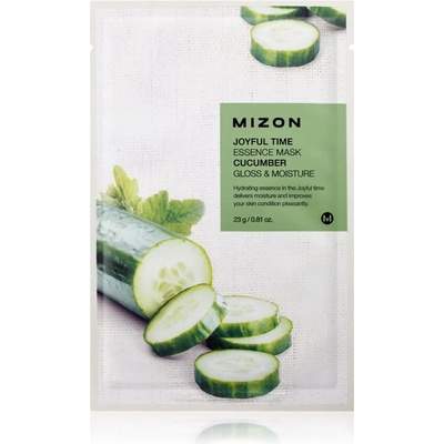Mizon Joyful Time Cucumber платнена маска с озаряващ и хидратиращ ефект 23 гр
