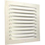  Вентилационна решетка от неръждаема стомана Dalap GM 250 NR без фланец с фиксирани жалузи, 250x250 мм (4548)