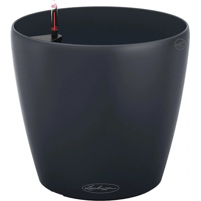 Lechuza Samozavlažovací kvetináč Classico Color plastový ⌀ 28 cm, 26 cm matný bridlicový 13204
