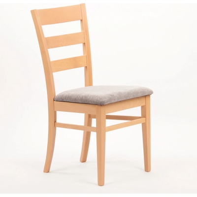 ITTC Stima Viola s čalouněným sedákem Buk / látka Miron grigio 98