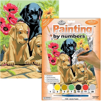 Royal Langnickel Malování podle čísel 22 x 30 cm Štěňata Labradora