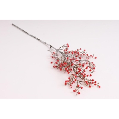 Dekorační větev s bobulemi 371483 - 75 cm