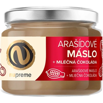 Nupreme Arašídové máslo s mléčnou čokoládou 220 g