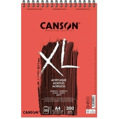 Canson XL Acrylic Skicák v krúžkovej vazbe A4 300g 30 listov