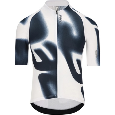 Q36.5 Фланелка с къс ръкав за колоездене Q36.5 Gregarius Pro Big Logo Jersey Cycling jersey - White (056-3877-0312)