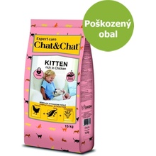 Chat & Chat Expert Kitten s kuřecím masem 15 kg