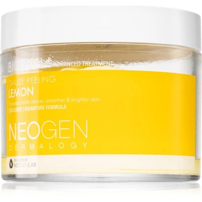Neogen Dermalogy Bio-Peel+ Gauze Peeling Lemon ексфолиращи тампони за лице за освежаване и изглаждане на кожата 30 бр