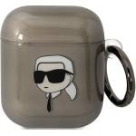 Karl Lagerfeld черен калъф за AirPods 1/2 Karl`s Head (KLA2HNIKTCK)
