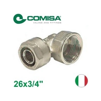 COMISA PEX Šróbovacie koleno na závit vnútorný 26x3/4"