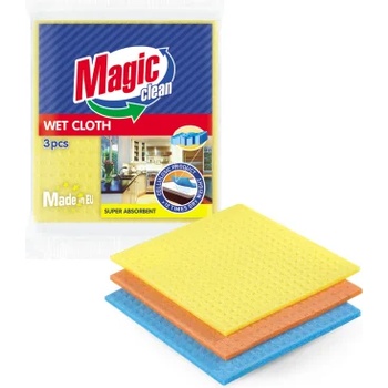 Image 1 of Magic Clean Попивателни кърпи Magic Clean биоразградими S 3 бр (mc 0114)