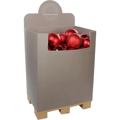 LAAL Súprava ozdôb BASIC RED 15-25 cm na stromčeky 300-450 cm