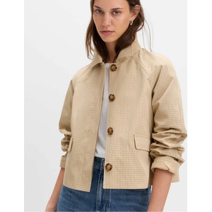 Marks & Spencer Къса куртка от материал Gingham с копчета Marks & Spencer кремава Marks & Spencer | Bezhov | ЖЕНИ | 18