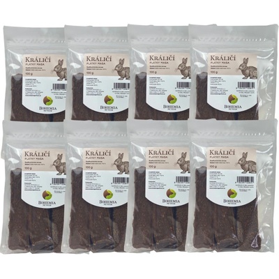 Bohemia Pet Food 20x Králičí plátky 100 g