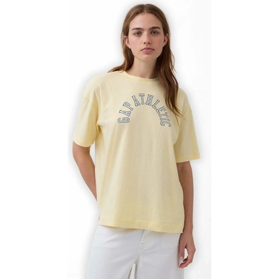 GAP 887650 01 Oversize tričko s logem Athletic VintageSoft Žlutá