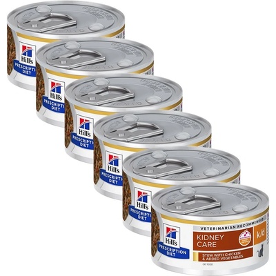 Hill's Prescription Diet k/d Stew Грижа за бъбреците консерва за котки 6 x 82 g