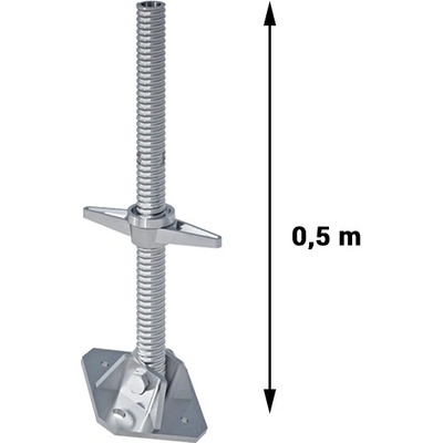 SCAFOM-RUX Zakládací patka 0,50 m - sklopná