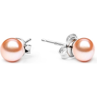 Gaura Pearls s růžovou říční perlou Chloe I stříbro EFB06/P růžová