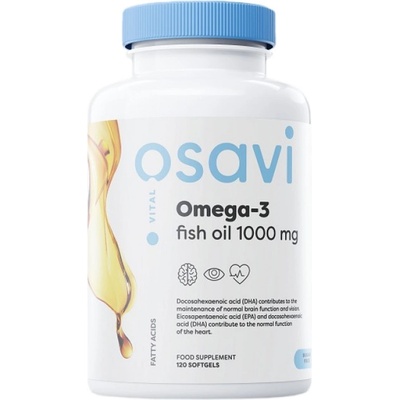 Osavi Omega 3 Fish Oil 1000 mg / Lemon Flavor [120 Гел капсули]