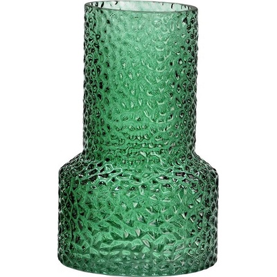 WURM Прозрачна стъклена ваза, тъмно зелена, 10х10х16см (1691)