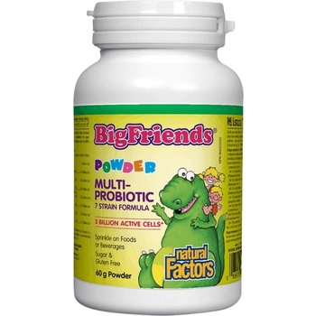 Natural Factors Multi-Probiotic Powder Big Friends® | 3 Billion Active Cells, 7 Strains [60 грама]