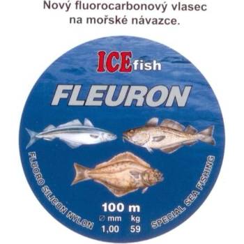 ICE FISH Fluorocarbonový na mořské návazce 100 m 1 mm 59 kg