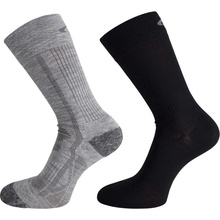 Ulvang ponožky Outdoor 2Pack Black/Charcoal Melange