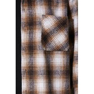 Taikan Риза Heavyweight Plaid Shirt (TW0003.BRN)