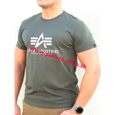 Alpha Industries Basic T-Shirt Dark Olive tričko pánske zelené