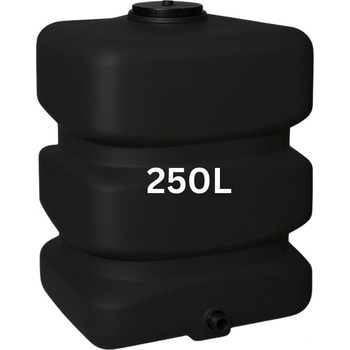 MAVIL Резервоар за питейна вода mavil, правоъгълен вертикален 250 л (черен) (4-250)