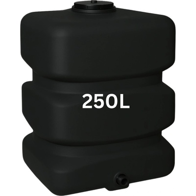 MAVIL Резервоар за питейна вода mavil, правоъгълен вертикален 250 л (черен) (4-250)