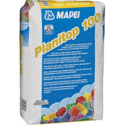 MAPEI Planitop 100 rýchlotvrdnúca opravná malta na betón a omietky 25 kg Šedá