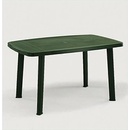 zahradní stůl FARO plastový, obdélníkový zelený
