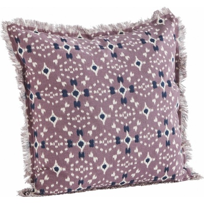 MADAM STOLTZ Bavlna Dusty lilac/White/Blue 50 x 50 cm