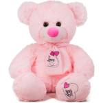 Амек Тойс Плюшена играчка Амек Тойс - Мече с шал розово, 45 cm (040104-2) - ozone