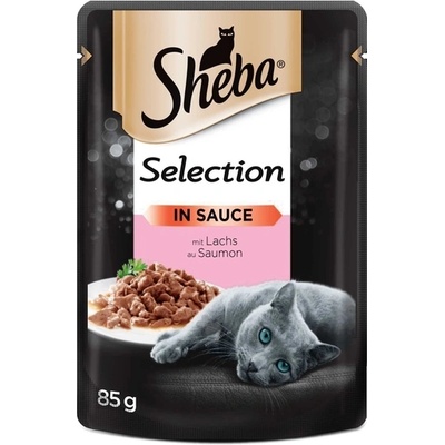 Sheba Salmon пауч за котки с филенца сьомга в сос 85gr