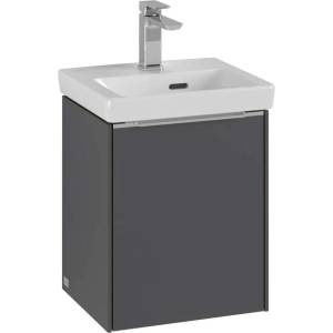 Villeroy & Boch Subway 3.0 - Шкафче за умивалник, 35x43x31 см, с 1 вратичка, графитен цвят C58300VR (C58300VR)