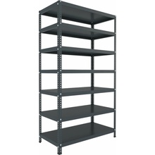 Biedrax Regál 30 x 100 x 250 cm 7 políc antracit