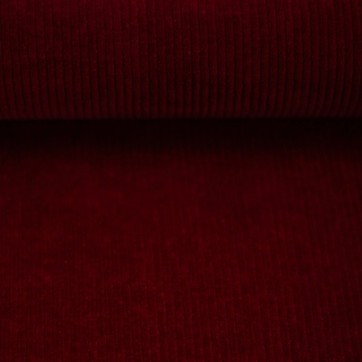 Velur – elastický úpletový manšestr - burgundy 339