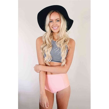 Underwear Wind Бански костюм- Черно-бял и розов #310031 (310031_Розов)