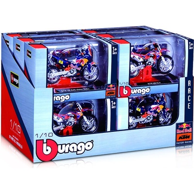 Bburago Red Bull KTM Motorcycle DP 12 ks ASST 1:18