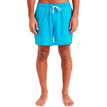 Quiksilver Бански гащета Quiksilver Surfsilk Straight Volley 16´´ swimming shorts - Blue (Milky Blue Mini Chaos)