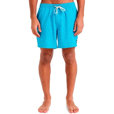 Quiksilver Бански гащета Quiksilver Surfsilk Straight Volley 16´´ swimming shorts - Blue (Milky Blue Mini Chaos)