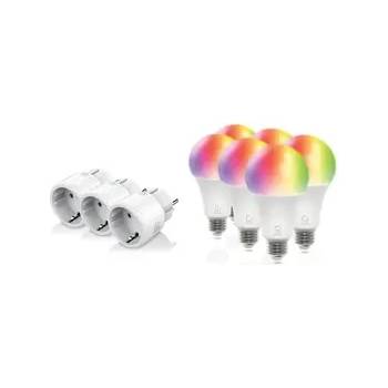 Image 1 of DELTACO Смарт комплект DELTACO SH-KIT03, 3 x мини контакти, 6 x LED крушки (SH-KIT03)