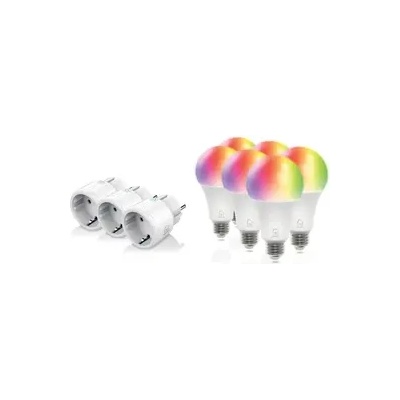 DELTACO Смарт комплект DELTACO SH-KIT03, 3 x мини контакти, 6 x LED крушки (SH-KIT03)
